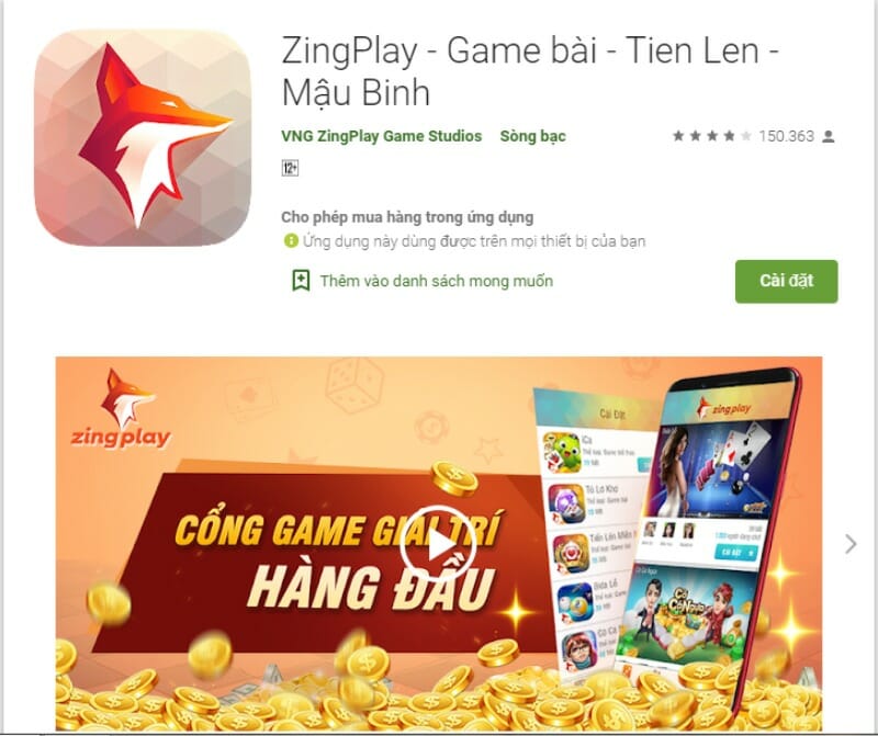 Để tải ZingPlay thì bạn có thể thực hiện trực tiếp trên CH Play đối với Android