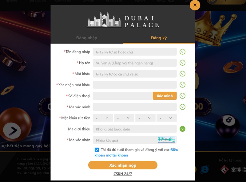 Dubai Palace - Nhà cái cá cược trực tuyến uy tín hàng đầu Châu Á