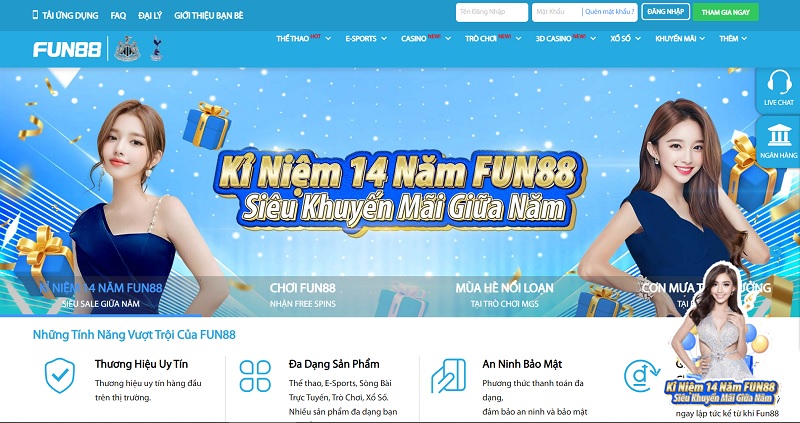 Fun88 - Trang web cờ bạc, cá cược lâu đời và uy tín nhất tại Việt Nam
