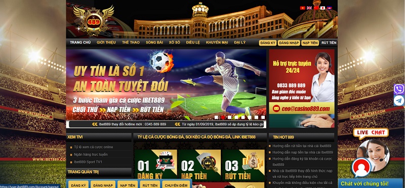 Casino889 - Sân chơi cá cược uy tín an toàn và chất lượng bậc nhất hiện nay